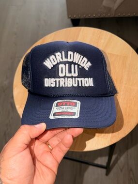 Navy 'Worldwide' Trucker Hat